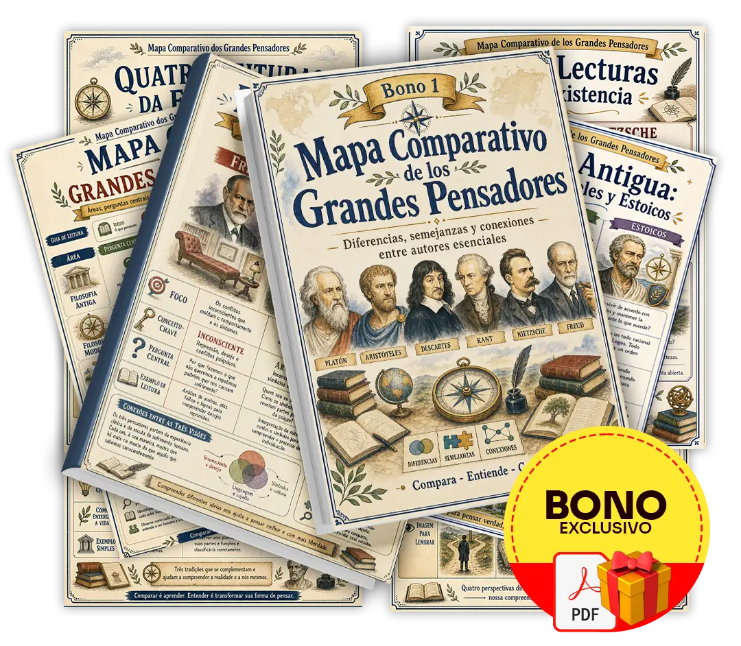 Bono 1: mapa comparativo de los grandes pensadores