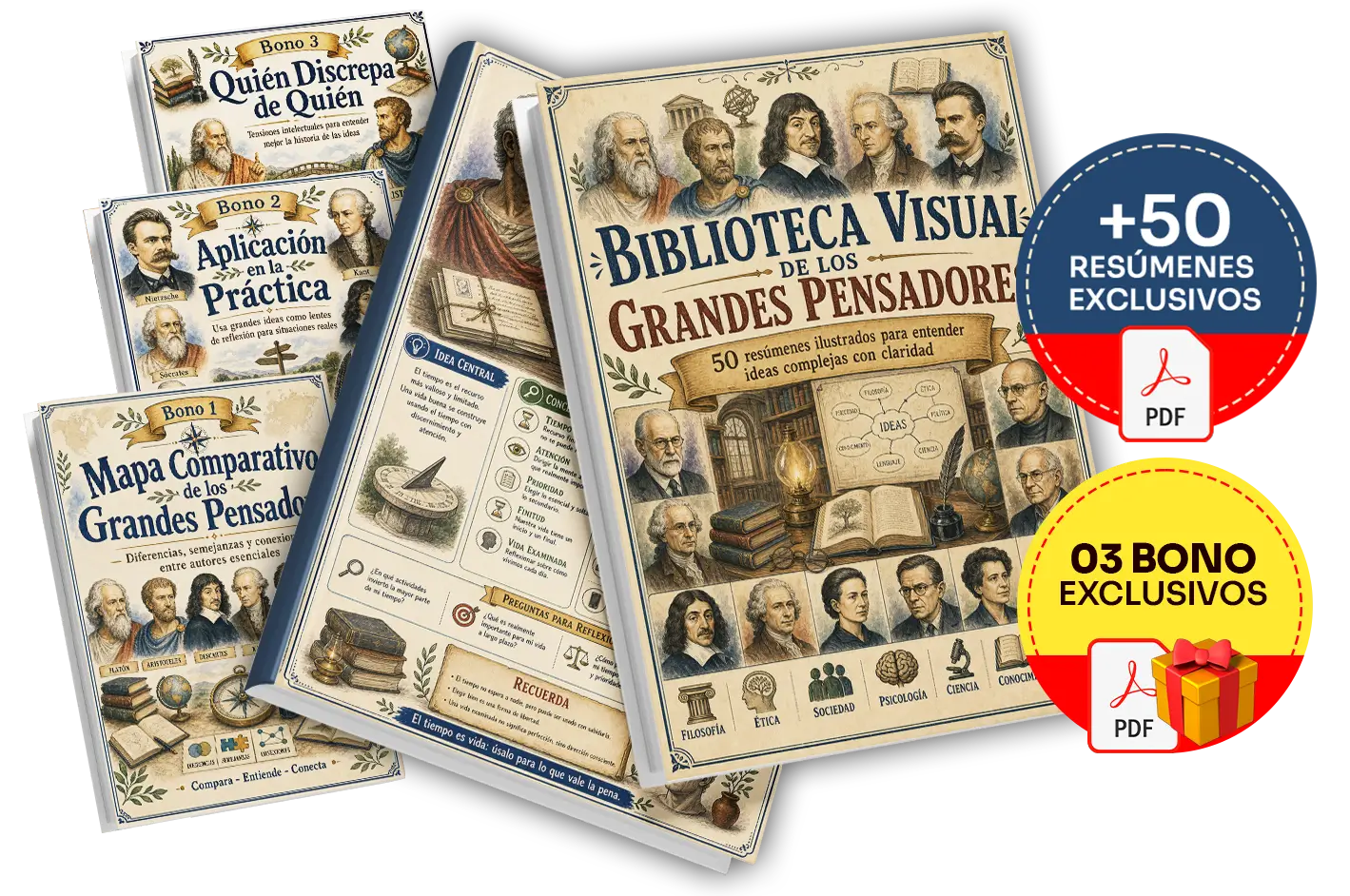 Plan completo de la Biblioteca Visual de los Grandes Pensadores